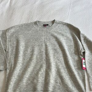Vince Camuto Light Gray Crewneck Sweater